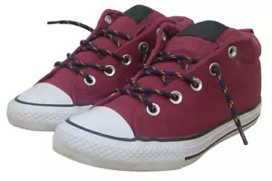Baskets Converse Chuck Taylor All Star Mid Street rouge garçon UK 3 - Photo 1/17