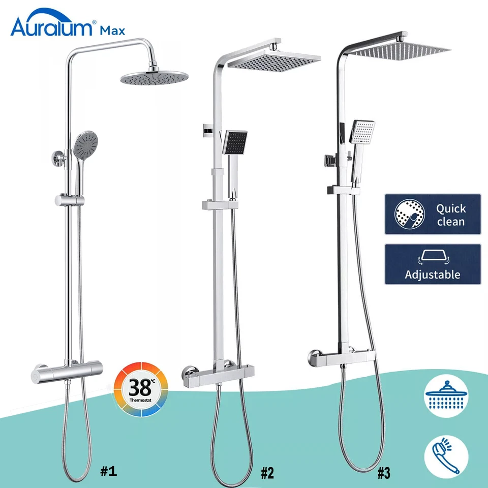 Duschsystem mit Thermostat Regendusche Duschset Duschsäule Dusche Duscharmatur - Bild 1 von 1