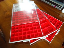 Three Used Lindner Coin Trays