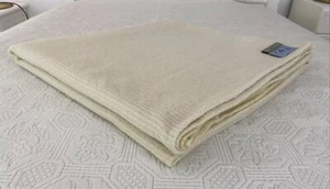 Creswick Cream Lightweight Pure Aussie Alpaca Wool Queen Blanket 250 cm x 225 cm - Picture 1 of 19