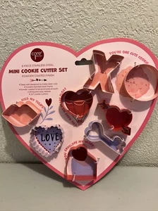Core Kitchen Mini cookie cutter set stainless steel 8 Piece Stainless Steel NEW - Picture 1 of 6