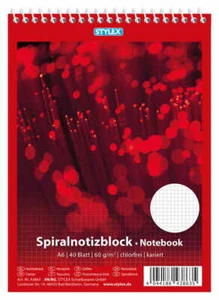 10x Spiral-Notizblock / Schreibblock / DIN A6 / kariert - Bild 1 von 1