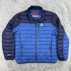 GERRY Jacket Mens XXL Blue Fillpower 650 Puffer Lightweight 90:Down / 10:Feather - Picture 1 of 11