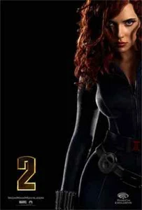 Póster promocional Wonder Con exclusivo Black Widow Scarlett Johansson Iron Man 2 ¡NUEVO! - Imagen 1 de 2