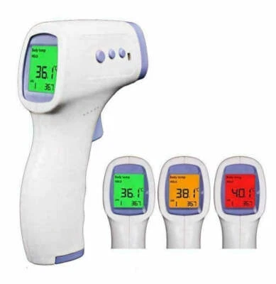 TERMOMETRO DIGITALE INFRAROSSI ISTANTANEO FEBBRE ADULTI BAMBINI SENZA CONTATTO - Immagine 1 di 4