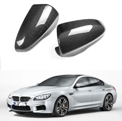 Крышки бокового зеркала двери автомобиля из углеродного волокна для BMW M6 F06 F12 F13 12-18 - Изображение 1 из 2