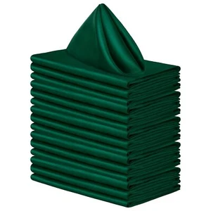 16 Pack Square Satin Napkin Bright Silk Table Napkin Soft Smooth Fabric Table... - Picture 1 of 6