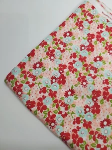 Bonnie Camille Fabric Cotton The Good Life Red Floral Moda Quilt Sew ONE YARD - Picture 1 of 1