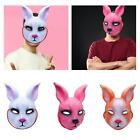 Masque de Cosplay de lapin, demi-masque de fête 3D pour Festival, carnaval,