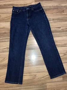 Lauren Jeans Co Size 6 Classic Straight Dark Wash Ralph Lauren Jeans - Picture 1 of 7