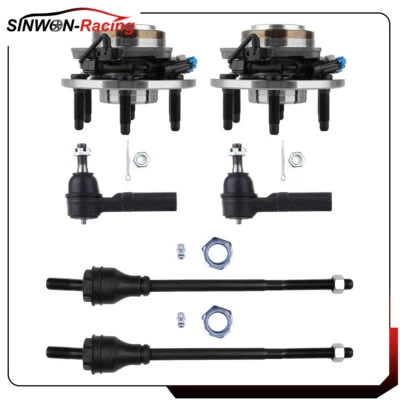 6Pcs For 2003-2004 2005 GMC Savana 2500 Front Tie Rod End Link Wheel Beraing Hub - Изображение 1 из 4