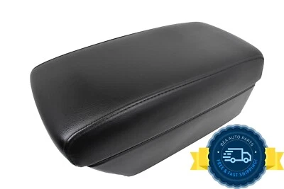 Infiniti QX4 2001-2003 consola central cuero negro reposabrazos tapa almacenamiento OEM Foto 1 de 4