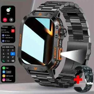 Sporty Smartwatch 2.01” HD Touchscreen, LED Flashlight, Fitness Tracker, kcals - Picture 1 of 12