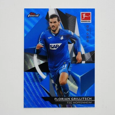 FLORIAN GRILLITSCH 2020-21 Finest Bundesliga TSG Hoffenheim Blue Wave /150 - Image 1 of 2