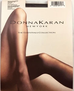DONNA KARAN PANTYHOSE ESSENTIAL COLLECTION CONTROL TOP GRAY OAO34 NOS NIP - Picture 1 of 6