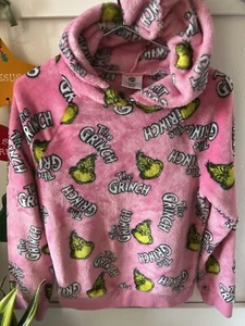 Dr. Seuss The Grinch Ugly Christmas Sweater Holidays Pink Kids Xl - Picture 1 of 3