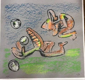 Roberto Matta - "Music Foot" - lithograph on Japon - hand signed - Picture 1 of 1