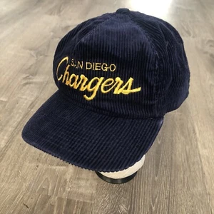 Vintage San Diego Chargers Sports Specialties The Cord Corduroy Baseball Hat Cap - Bild 1 von 8