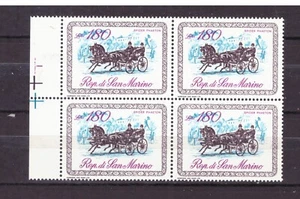 Briefmarken San Marino 1969 Kutschtransporte 180 L. MNH ** Sorte SAS787 - Bild 1 von 1