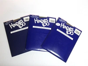 Lot 3 Vtg Packs Hanes Too Plus Collection Pantyhose 3Q Queen control top - Picture 1 of 6