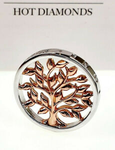 Emozioni Hot Diamonds Tree of Life Silver & Rose gold REVERSIBLE 25mm Coin