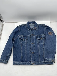Chaqueta vaquera azul vaquera vintage del equipo paralímpico de Estados Unidos 2000 anillos olímpicos de Sydney mediana - Imagen 1 de 15