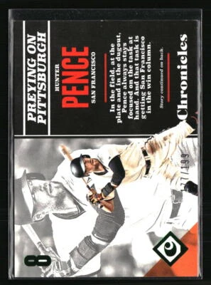 Hunter Pence 2017 Panini Chronicles #12  Baseball Card /199 - Image 1 of 2