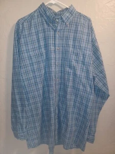 Wrangler Hemd Herren Xlt Blau Kariert Langarm Robust Wear - Bild 1 von 6