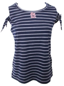 NEW Saint St. Louis Cardinals Antigua Striped Navy Blue knot Tank Shirt Womens M - Picture 1 of 9