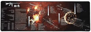 AR-15 XXL Soft Gaming Mouse Pad keyboard Mat Non-slip Microfiber Surface - Picture 1 of 4