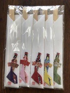 Japanese Bookmark 5 Chopstick Holders With decorations - Picture 1 of 2