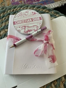 Novelty Dior Notebook Notepad W/ Miss Dior Pink Ribbon and Pencil - Picture 1 of 12