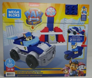 Mega Bloks Junior Builders CHASE City Police Cruiser Motorcycle Paw Patrol Movie - Picture 1 of 2