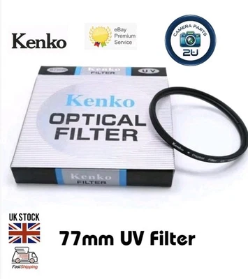 Kenko 77mm UV Digital Filter Lens Protector for Digital Camera UK Stock - Image 1 of 4
