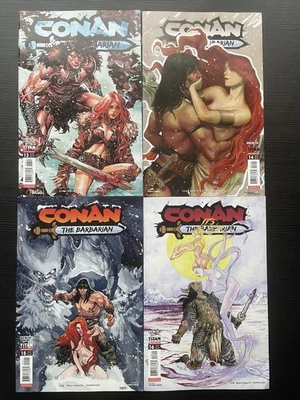 CONAN The BARBARIAN Full Set #13,14,15,16 Titan Comics BN vol 4 adult 2024 faith - Immagine 1 di 4