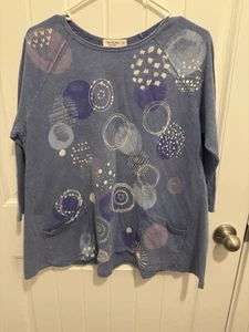 Jess & Jane Damen blau einzigartiges Design Top Größe Small - Bild 1 von 6