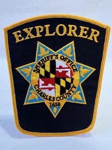 VTG Charles County Maryland Explorer Sheriff’s Office 1658 ‘4x’4.5 Patch New - Picture 1 of 4