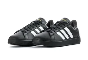 Adidas Grand Court 2.0 (JR0546) Black/White - Picture 1 of 5