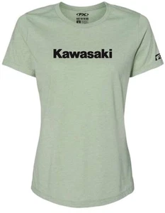 Factory Effex Kawasaki Logo Womens T-Shirts Motorcycle ATV/UTV Street Bike PWC - Picture 1 of 3