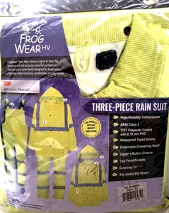 Frog Wear Global Glove 3 Pc High Visibility Rain Suit XL New Sealed GLO-8000 - Picture 1 of 5