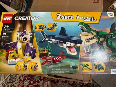 NUEVO Precintado LEGO Creator 3 Set 9 Animales Excitantes 66789 (31125/31088/31058) Foto 1 de 2