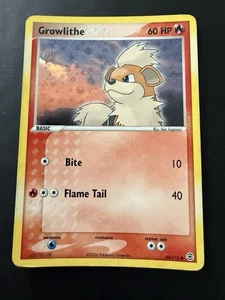 Pokemon TCG Feuerrot & Blattgrün Growlithe 64/112 Reverse Holo Light Play - Bild 1 von 22