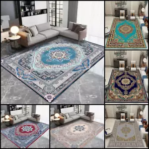 Large Non Slip Traditional Rugs Bedroom Living Room Hallway Runner Floor Carpet - Picture 1 of 28