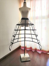 Cosplay Forking Triangular 5 Hoops Crinoline Hollow Skirt Cage Bustle Petticoat