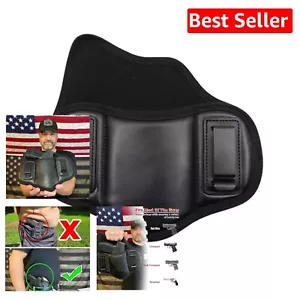 Ultra-Light Faux Leather IWB Holster by Fujobi – Fits Most Gun Types Up to 3.7" - Picture 1 of 11