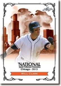 WILL CLARK - 2013 Leaf National Convention PROMOTIONAL S.F. Giants Baseball Card