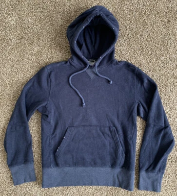 Sudadera con capucha usada en excelente estado Club Monaco para hombre, azul marino, talla XS Foto 1 de 4