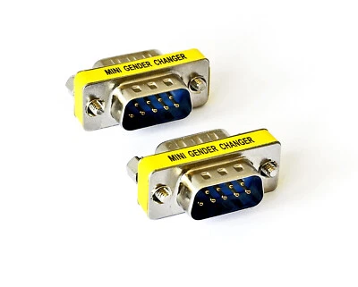 Gender Changer Adapter D-SUB 9 polig HD  Stecker <-> Stecker - Bild 1 von 2