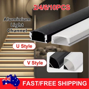 LED Strip Lights Thin Aluminium channel Profile bar for Kitchen Cabinet 1m - Picture 1 of 9