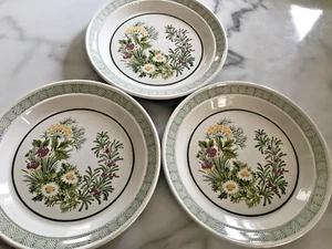 Portmeirion National Trust Garden Herbs Salad Plate x 3 - Picture 1 of 9